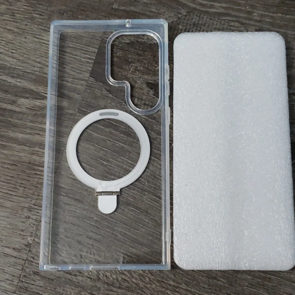 Samsung S23 Ultra Clear Bumper Case with Ring or Kickstand